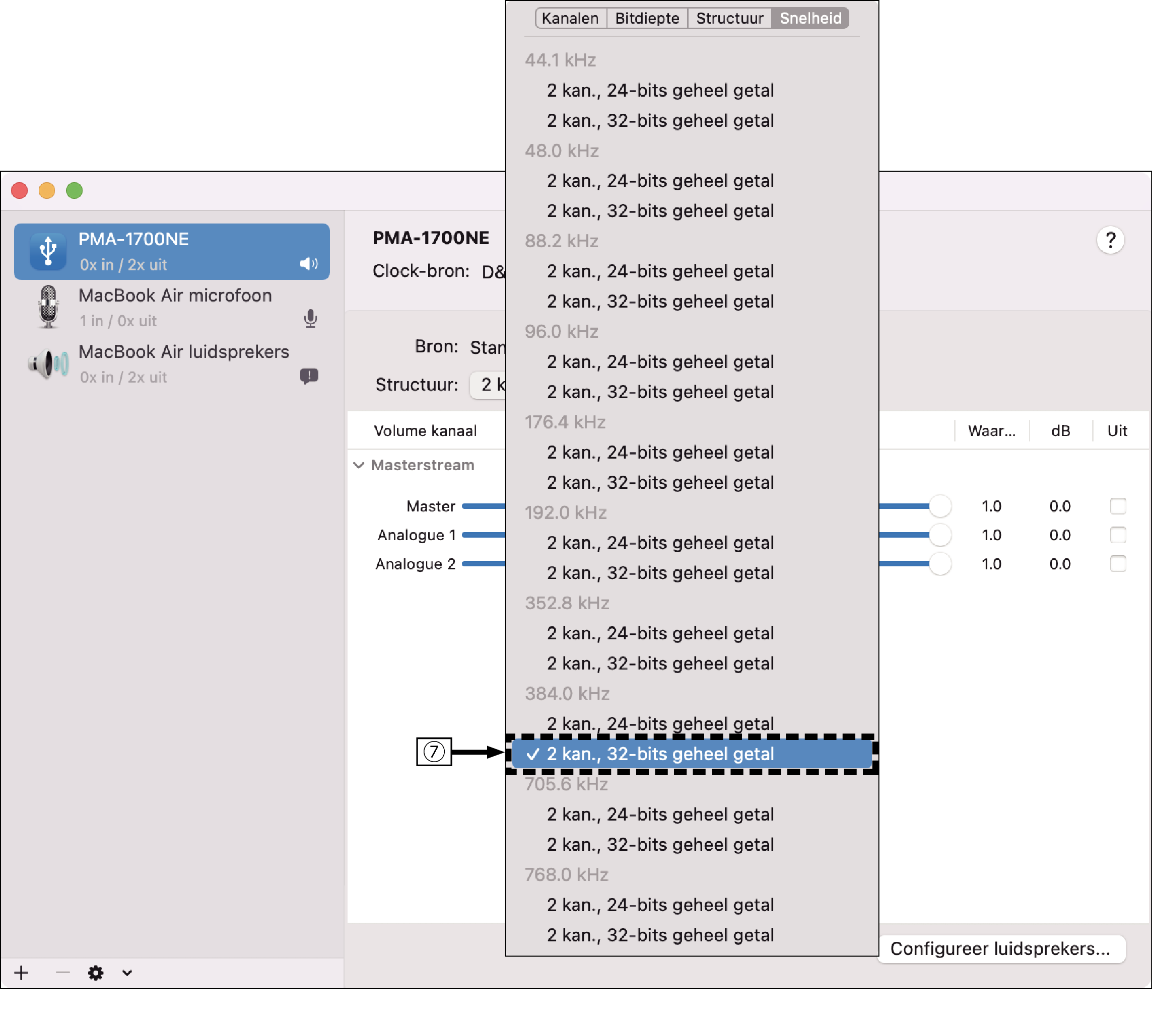 MacOS setting 2 PMA1700NE